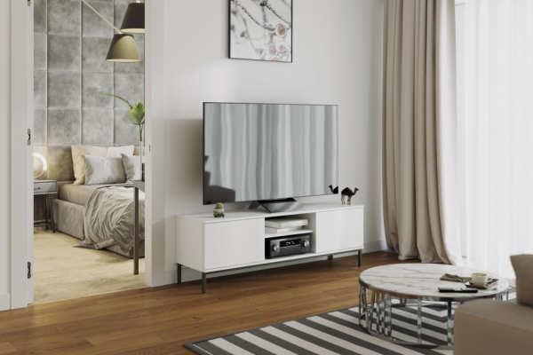 TV-Kommode ERISTO large weiß für Wohnzimmer | www.artigo.at